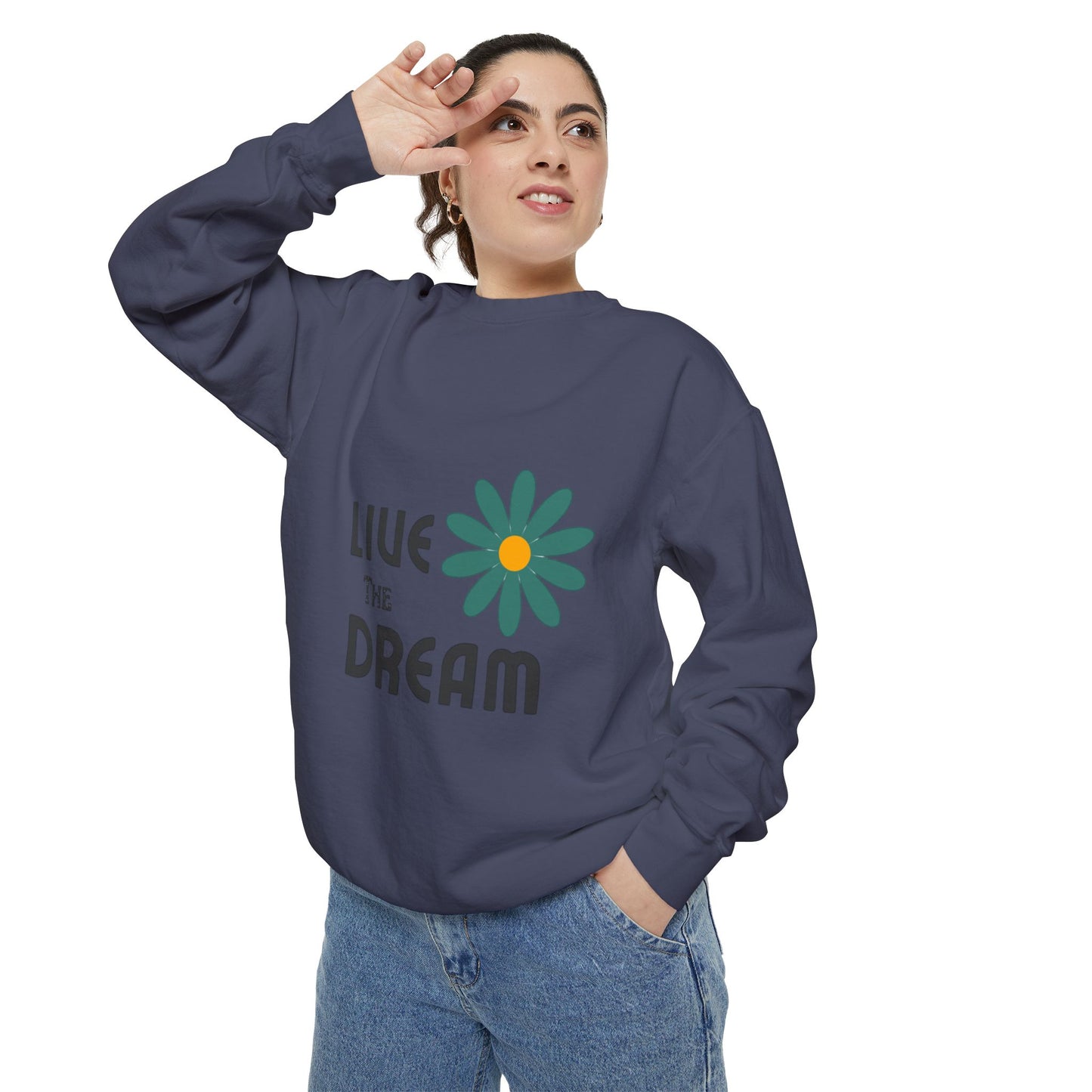 Retro Wash Unisex Sweatshirt: Garment-Dyed for Timeless Comfort and Style