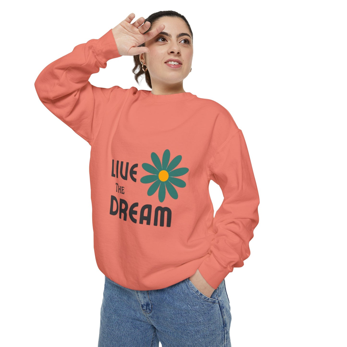 Retro Wash Unisex Sweatshirt: Garment-Dyed for Timeless Comfort and Style