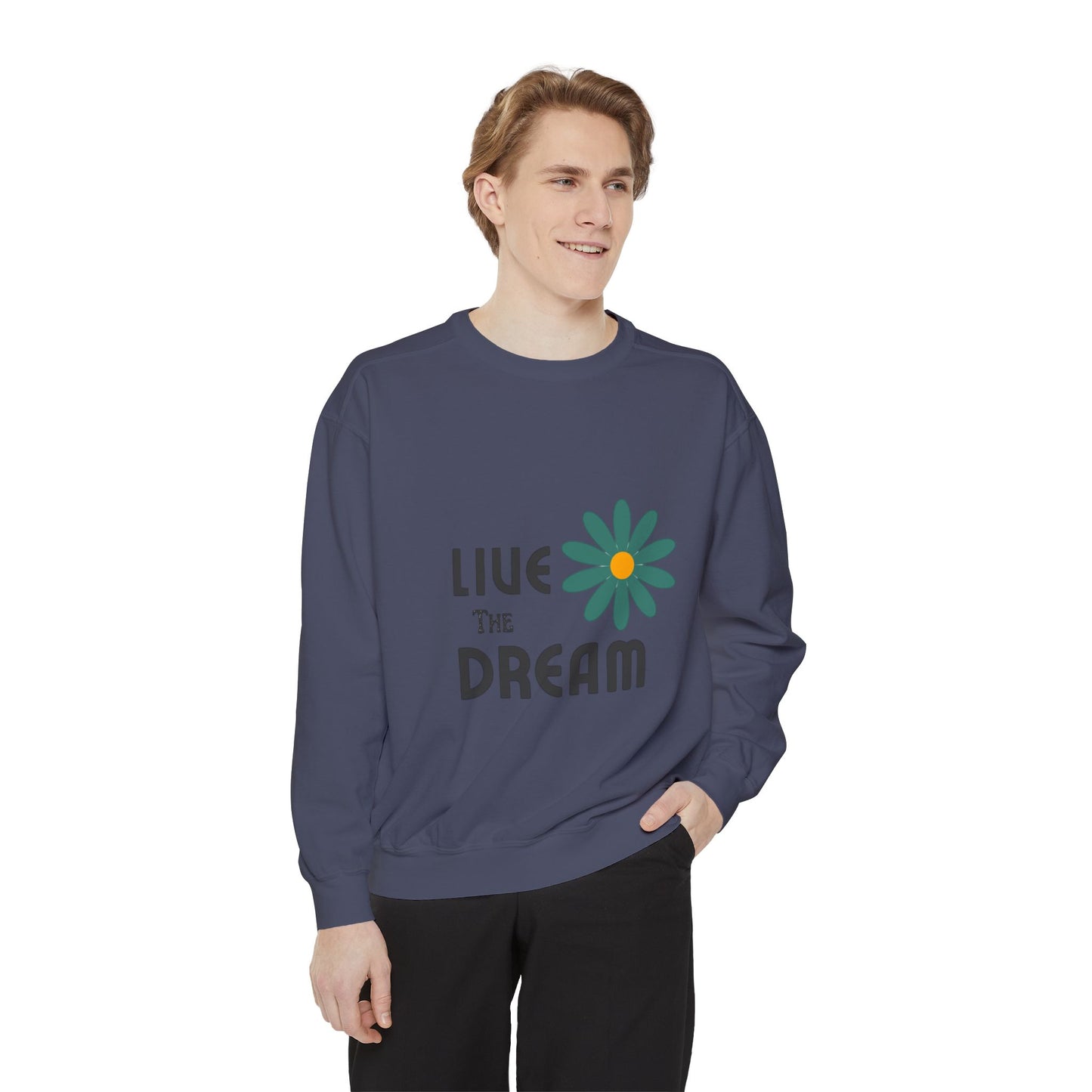 Retro Wash Unisex Sweatshirt: Garment-Dyed for Timeless Comfort and Style