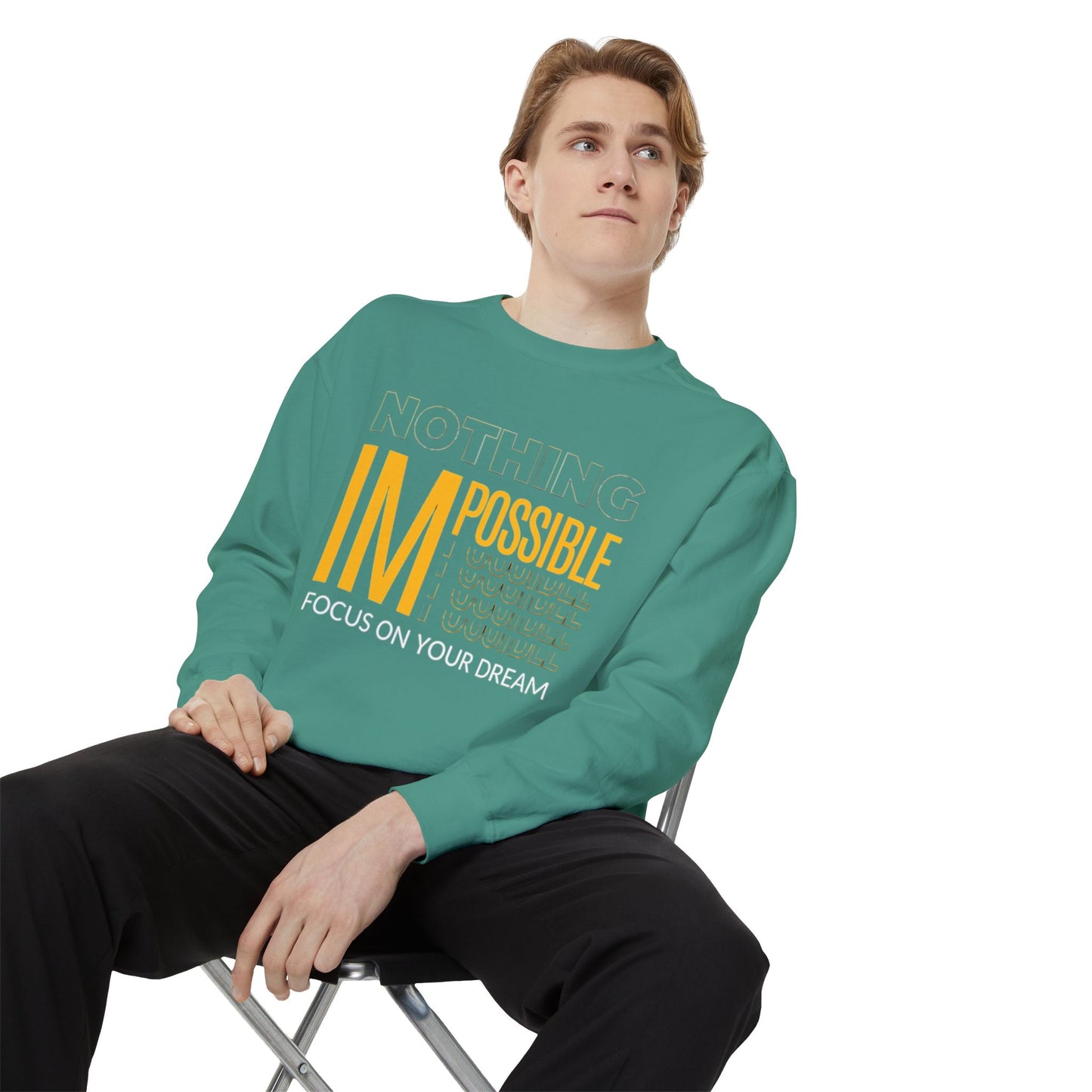 Heritage Unisex Sweatshirt: Garment-Dyed for a Classic, Worn-In Feel